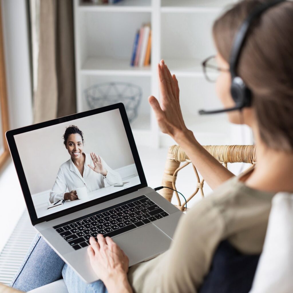 Freundliches Online Meeting